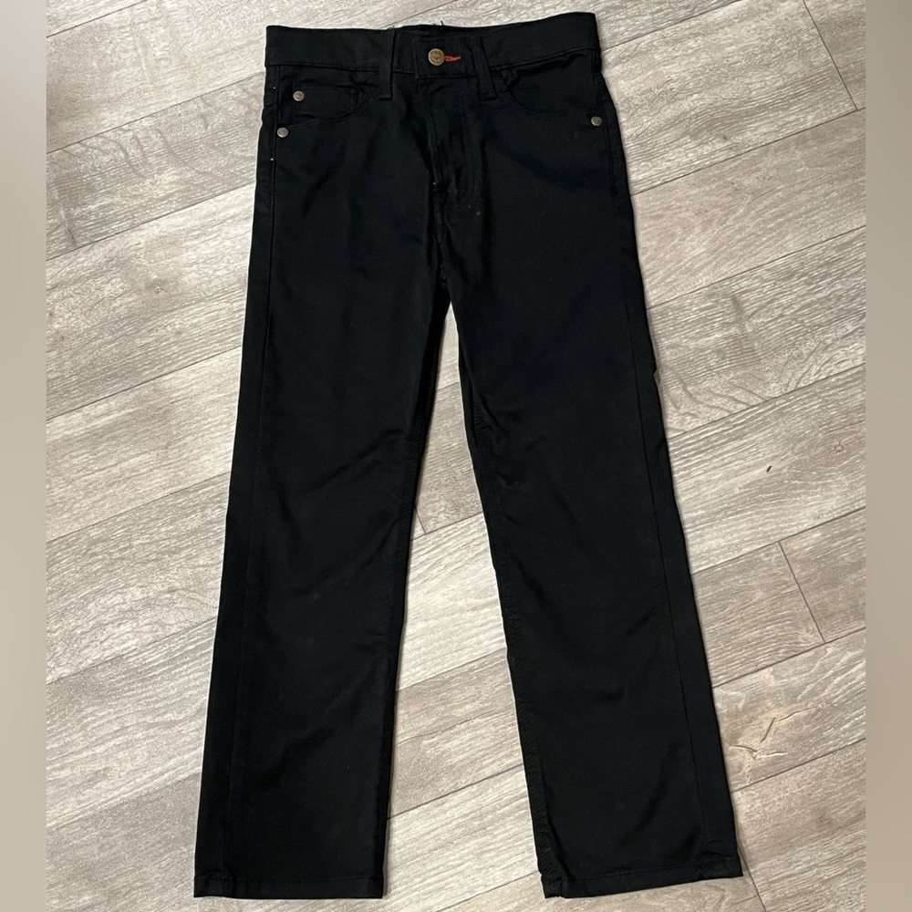 Kids Wrangler black pants, size 7